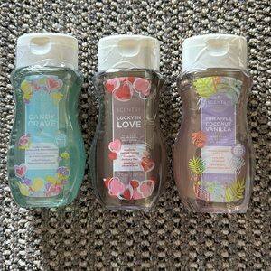 (3) Body Wash- Lucky in Love, Candy Craze and Pineapple Coconut Vanilla